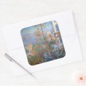 Claude Monet - Villas op Bordighera Vierkante Sticker (Envelop)