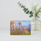 Claude Monet Villas op Bordighera Visitekaartje (Staand voorkant)