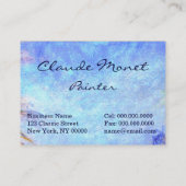 Claude Monet Villas op Bordighera Visitekaartje (Achterkant)