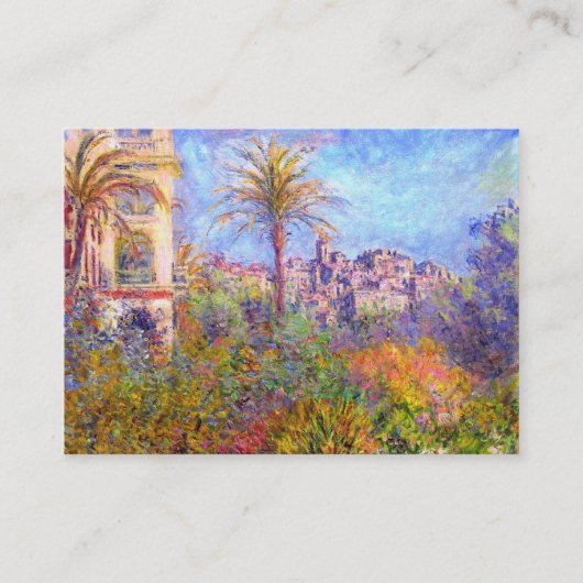 Claude Monet Villas op Bordighera Visitekaartje (Voorkant)