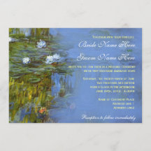 Claude Monet vintage waterlelie bruiloft