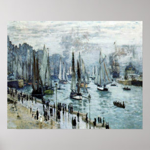 Claude Monet Vissersboten verlaten de haven Poster