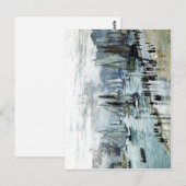 Claude Monet, Vist Boats die de haven verlaten, Le Briefkaart (Voorkant / Achterkant)