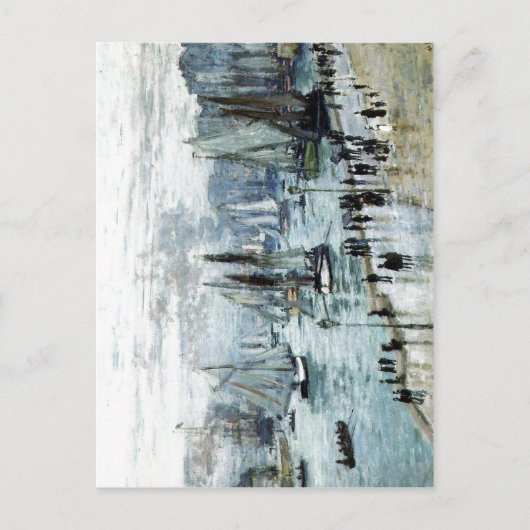 Claude Monet, Vist Boats die de haven verlaten, Le Briefkaart (Voorkant)