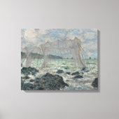 Claude Monet - Vist netten in Pourville Canvas Afdruk (Voorkant)