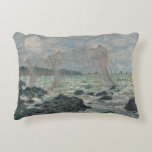Claude Monet - Vist netten in Pourville Decoratief Kussen<br><div class="desc">Vist Nets te Pourville door Claude Monet, 1882. Claude Monet was de oprichter van het Franse schilderij Impressionist, en de meest consistente en prolifische beoefenaar van de filosofie van de beweging om zijn perceptie vóór de natuur uit te drukken, vooral wat betreft het schilderen van het landschap in de plein....</div>