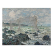 Claude Monet - Vist netten in Pourville Foto Afdruk (Voorkant)