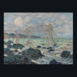 Claude Monet ~ Vist netten in Pourville Poster<br><div class="desc">Claude Monet,  Franse schilder,  1840 - 1926 met een stormachtige kustplaats.</div>