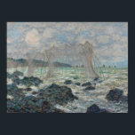 Claude Monet ~ Vist netten in Pourville Poster<br><div class="desc">Claude Monet,  Franse schilder,  1840 - 1926 met een stormachtige kustplaats.</div>
