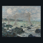 Claude Monet - Vist netten in Pourville Poster<br><div class="desc">Vist Nets te Pourville door Claude Monet, 1882. Claude Monet was de oprichter van het Franse schilderij Impressionist, en de meest consistente en prolifische beoefenaar van de filosofie van de beweging om zijn perceptie vóór de natuur uit te drukken, vooral wat betreft het schilderen van het landschap in de plein....</div>