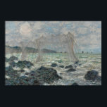 Claude Monet - Vist netten in Pourville Poster<br><div class="desc">Vist Nets te Pourville door Claude Monet, 1882. Claude Monet was de oprichter van het Franse schilderij Impressionist, en de meest consistente en prolifische beoefenaar van de filosofie van de beweging om zijn perceptie vóór de natuur uit te drukken, vooral wat betreft het schilderen van het landschap in de plein....</div>