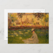 Claude Monet | Vrouw in een Tuin, 1876 Briefkaart (Voorkant / Achterkant)