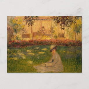 Claude Monet   Vrouw in een Tuin, 1876 Briefkaart
