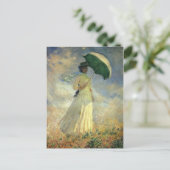 Claude Monet, "Vrouw met een parasol"-Briefkaart Briefkaart (Staand voorkant)
