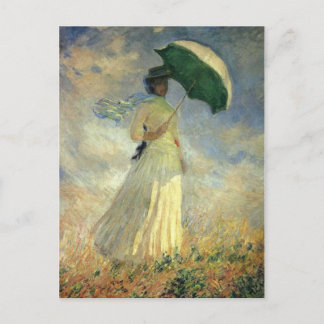Claude Monet, "Vrouw met een parasol"-Briefkaart Briefkaart