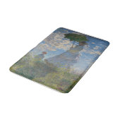 Claude Monet Vrouw met een Parasol Kunst Badmat (Gekanteld)