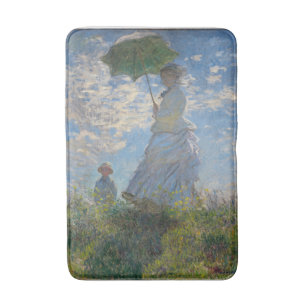 Claude Monet Vrouw met een Parasol Kunst Badmat