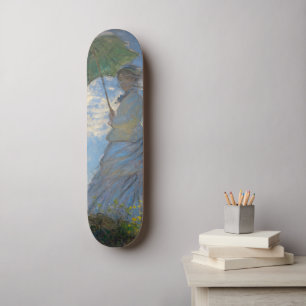 Claude Monet Vrouw met een Parasol Kunstwerk Persoonlijk Skateboard