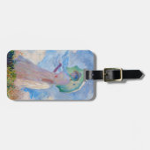 Claude Monet - Vrouw met een parasol naar links Bagagelabel (Voorkant horizontaal)