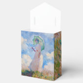 Claude Monet - Vrouw met een parasol naar links Bedankdoosjes (Geopend)