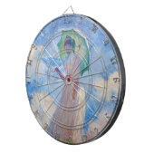 Claude Monet - Vrouw met een parasol naar links Dartbord (Voorkant Rechts)