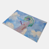 Claude Monet - Vrouw met een parasol naar links Deurmat (Schuin)