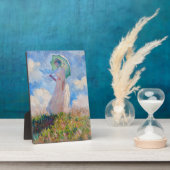 Claude Monet - Vrouw met een parasol naar links Fotoplaat (Zijkant)