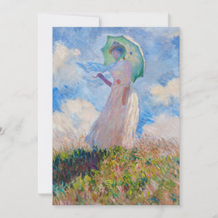 Claude Monet - Vrouw met een parasol naar links ge Kaart