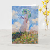 Claude Monet - Vrouw met een parasol naar links ge Kaart (Gele Bloem)