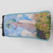 Claude Monet - Vrouw met een parasol naar links Golfheadcover (Voorkant)