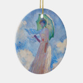 Claude Monet - Vrouw met een parasol naar links Keramisch Ornament (Rechts)