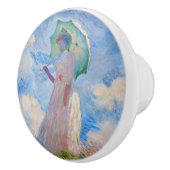 Claude Monet - Vrouw met een parasol naar links Keramische Knop (Rechts)