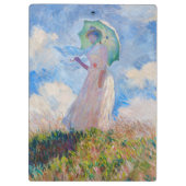 Claude Monet - Vrouw met een parasol naar links Klembord (Achterkant)