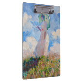Claude Monet - Vrouw met een parasol naar links Klembord (Rechts)