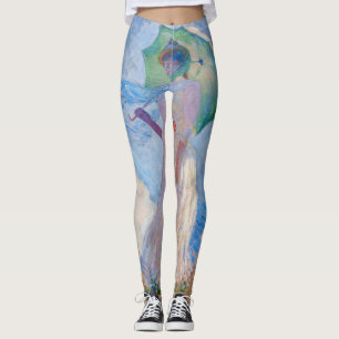 Claude Monet - Vrouw met een parasol naar links Leggings