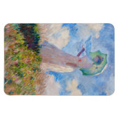 Claude Monet - Vrouw met een parasol naar links Magneet (Horizontaal)