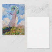 Claude Monet - Vrouw met een parasol naar links Notitiekaartje (Voorkant / Achterkant)