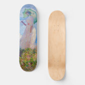 Claude Monet - Vrouw met een parasol naar links Persoonlijk Skateboard (Voorkant)