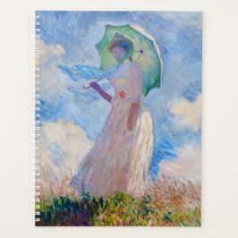 Claude Monet - Vrouw met een parasol naar links Planner