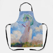 Claude Monet - Vrouw met een parasol naar links Schort (Voorkant)