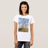 Claude Monet - Vrouw met een parasol naar links T-shirt (Voorkant volledig)