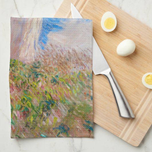 Claude Monet - Vrouw met een parasol naar links Theedoek (Quarter Fold)