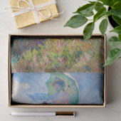 Claude Monet - Vrouw met een parasol naar links Tissuepapier (Geschenk)