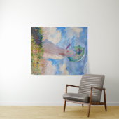 Claude Monet - Vrouw met een parasol naar links Wandkleed (In Situ (horizontaal))