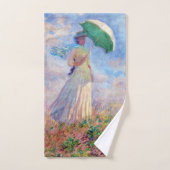 Claude Monet - Vrouw met een Parasol naar rechts Bad Handdoek (Handdoek)