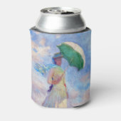 Claude Monet - Vrouw met een Parasol naar rechts Blikjeskoeler (Blikje Achterkant)