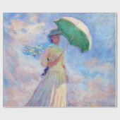Claude Monet - Vrouw met een Parasol naar rechts Cadeaupapier (Vlak)