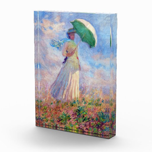 Claude Monet - Vrouw met een Parasol naar rechts Fotoblokken (Rechts)