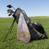 Claude Monet - Vrouw met een Parasol naar rechts Golfhanddoek (Groen)