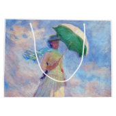 Claude Monet - Vrouw met een Parasol naar rechts Groot Cadeauzakje (Achterkant)